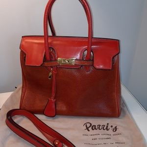 Hand Bag - Parri's Designer Leather Kelly Bag